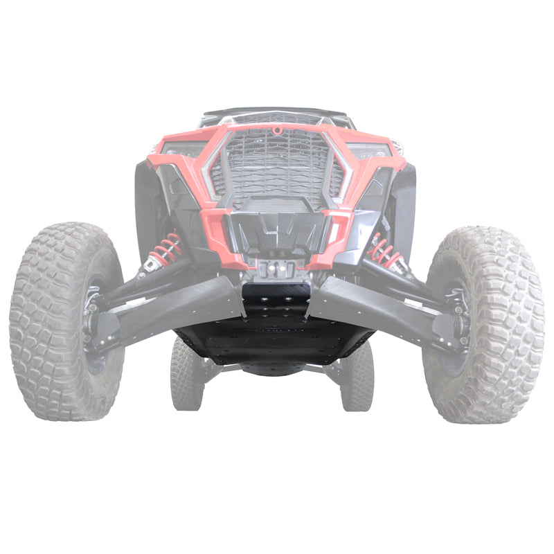 Polaris RZR XP 4 Turbo S UHMW Skid Plate-Skid Plates-Factory UTV-3/8"-No X-Brace-Black Market UTV