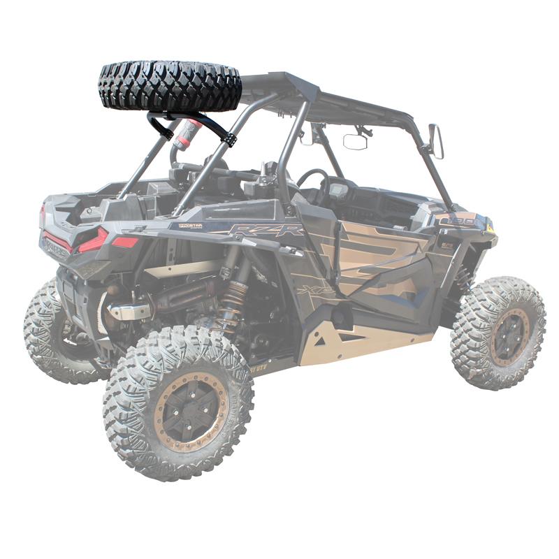 Polaris RZR XP Above the Roof Spare Tire Mount-Spare Tire Mounts-Factory UTV-Black Market UTV