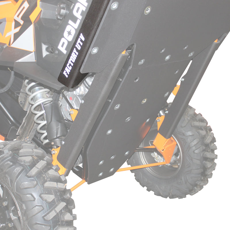 Polaris RZR XP 1000 UHMW Rock Sliders-Rock Sliders-Factory UTV-3/8"-Install with Factory UTV Skid Plate-Black Market UTV