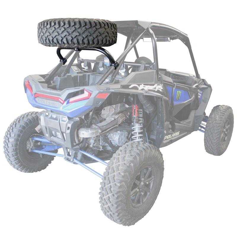Polaris RZR XP Turbo S Dual Clamp Spare Tire Mount-Spare Tire Mounts-Factory UTV-Black Market UTV
