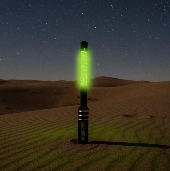 Game Changer LED Whip - Sleek Black Single-Marshin Whips-2 FT-YELLOW GREEN-Black Market UTV