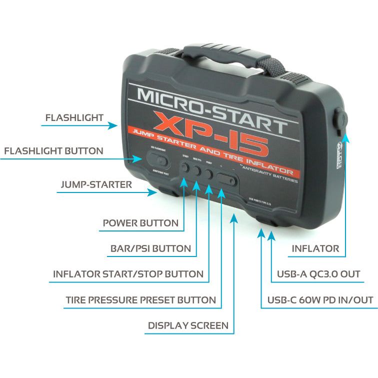 XP-15 MICRO-START - Universal-Battery Charger-AntiGravity-Black Market UTV