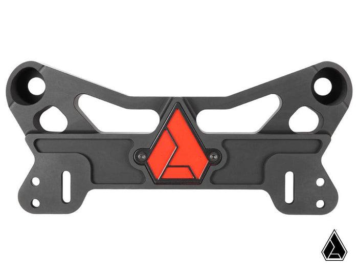 Assault Industries Colored Logo Back Plate (Maverick X3 Shock Tower Brace Only)-Assault Industries-Lime-Black Market UTV
