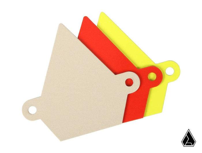 Assault Industries Colored Logo Back Plate (Maverick X3 Shock Tower Brace Only)-Assault Industries-Lime-Black Market UTV