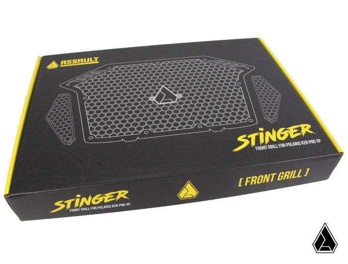 ASSAULT INDUSTRIES STINGER GRILL (FITS: POLARIS RZR PRO XP)-Grille-Assault Industries-Silver-Black Market UTV