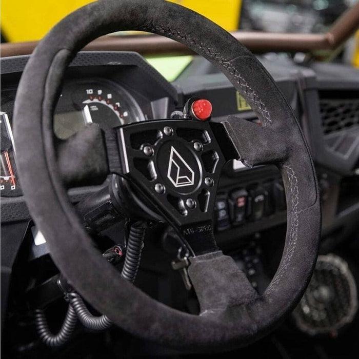 ASSAULT INDUSTRIES PUSH-TO-TALK COMMUNICATIONS PLATE (PTT PLATE // BLACK)-Steering Wheel-Assault Industries-Black Market UTV