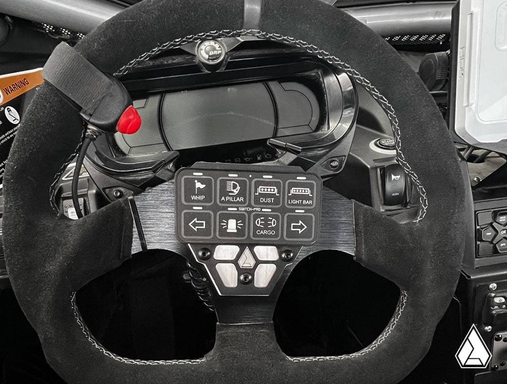 ASSAULT INDUSTRIES SWITCH PRO STEERING WHEEL MOUNT-Steering Wheel-Assault Industries-Base Kit (Plates &amp; Cable Only)-Black Market UTV