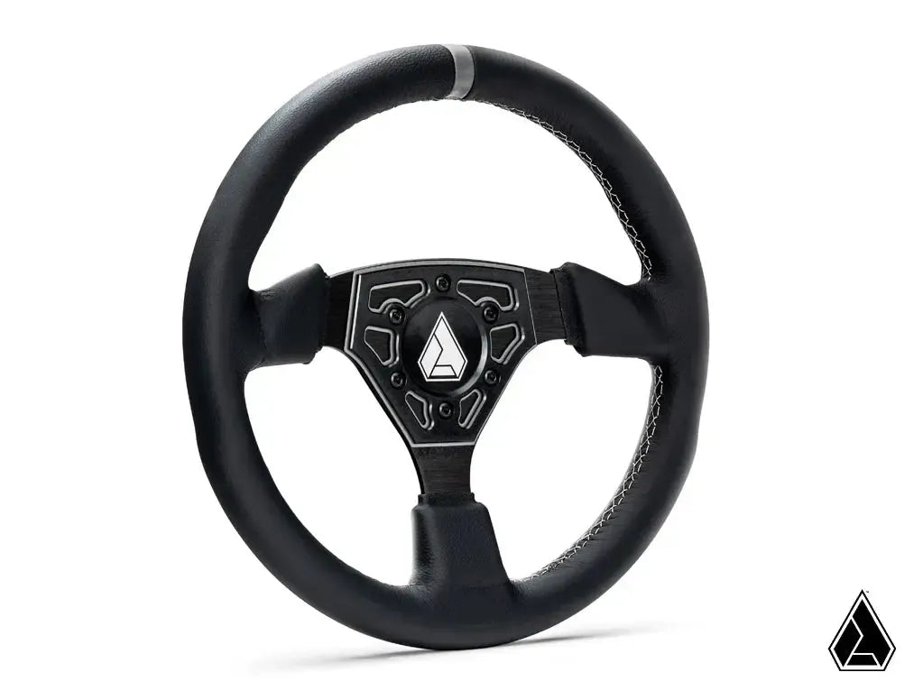 Assault Industries Universal Navigator Leather UTV Steering Wheel-Steering Wheel-Super ATV-Anthracite/SPEC OPS-Black Market UTV