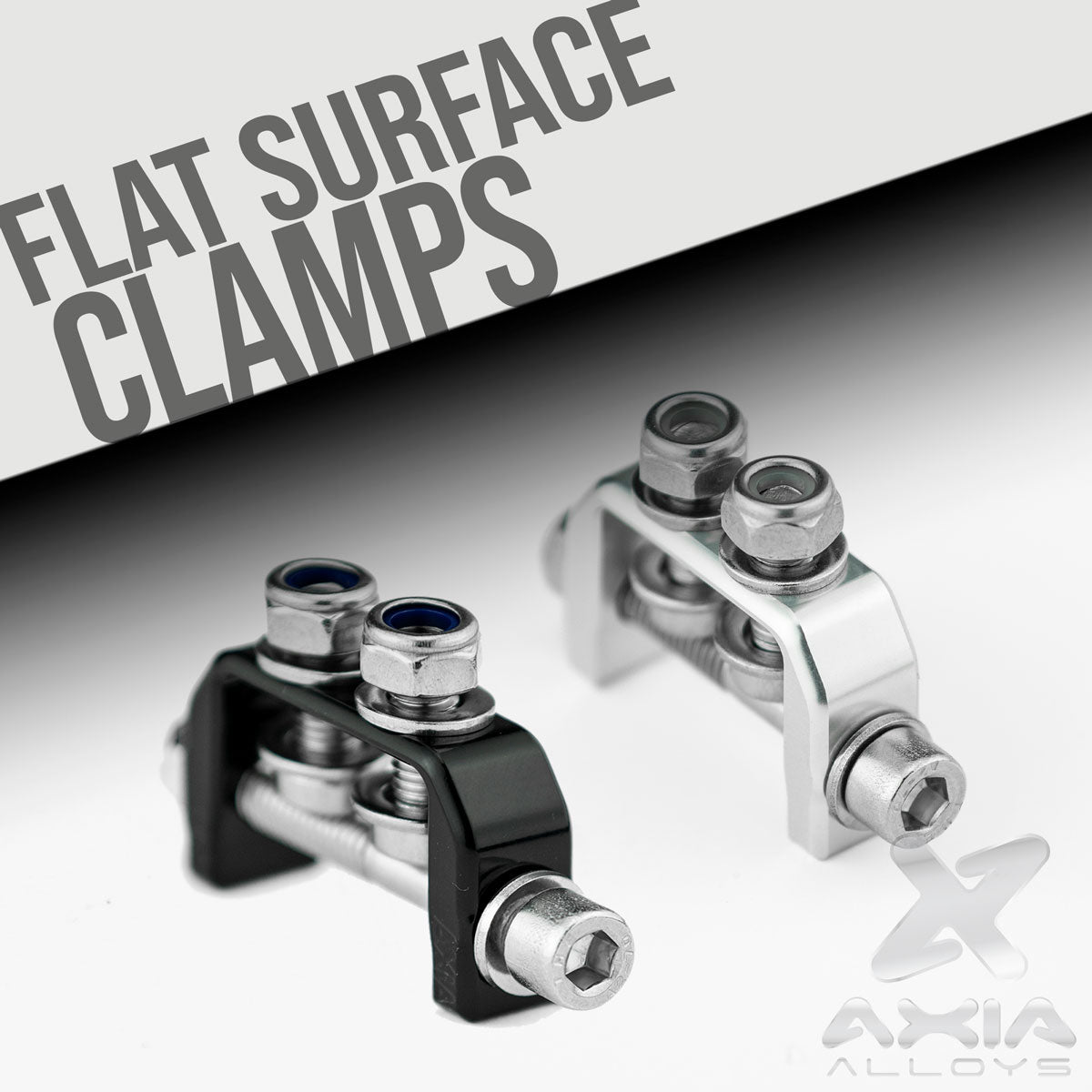 FLAT SURFACE CLAMPS-Clamps-Axia Alloys-Black E-Coat-Black Market UTV