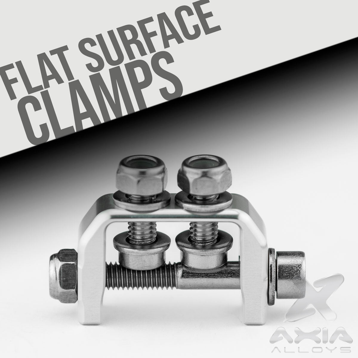 FLAT SURFACE CLAMPS-Clamps-Axia Alloys-Black E-Coat-Black Market UTV