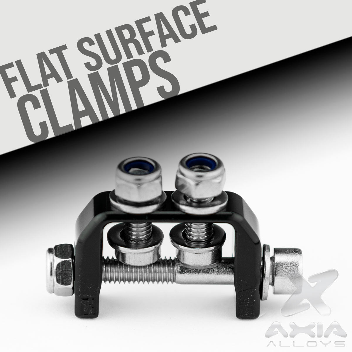 FLAT SURFACE CLAMPS-Clamps-Axia Alloys-Black E-Coat-Black Market UTV