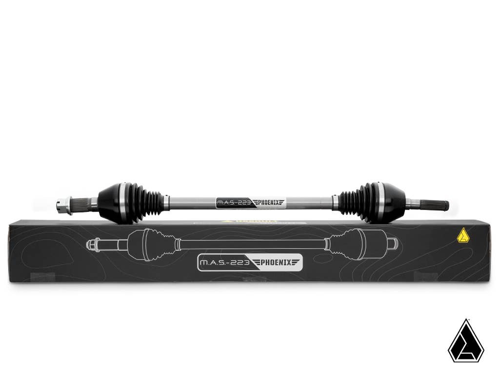 ASSAULT INDUSTRIES MAS-223 PHOENIX AXLE FOR CAN-AM MAVERICK X3-Axles-Assault Industries-Smart-Lok-64 inch Wide-Front Left-Black Market UTV