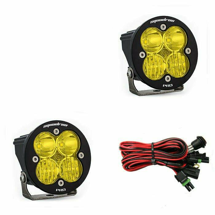 SQUADRON-R PRO LED LIGHT PODS (PAIR)-Lighting Pods-Baja Designs-Amber-Driving/Combo-Black Market UTV