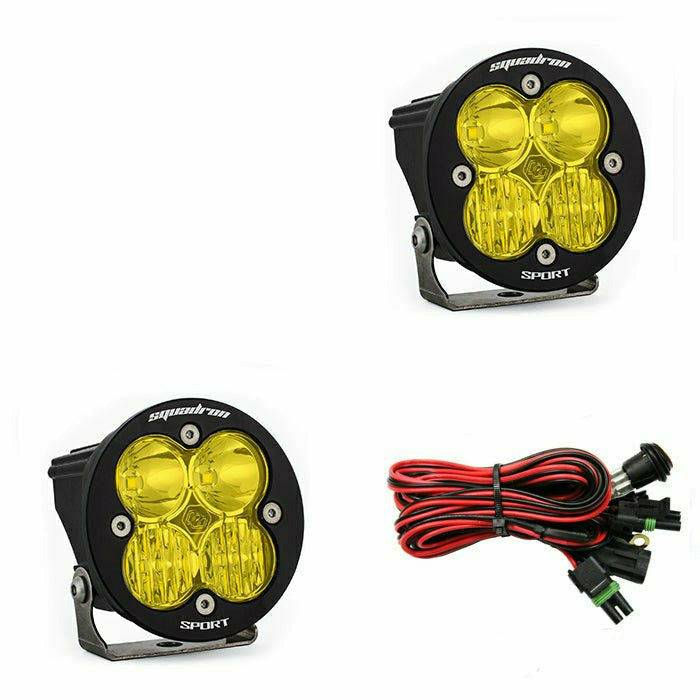 SQUADRON-R SPORT LED LIGHT PODS (PAIR)-Lighting Kit-Baja Designs-Amber-Driving/Combo-Black Market UTV