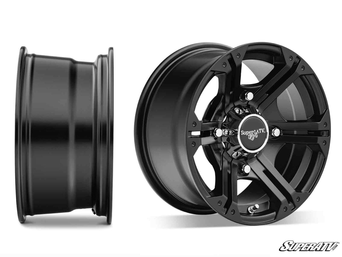 BANDIT WHEELS H-SERIES BLACK-Wheels-Super ATV-12 inch-4/156-Black Market UTV