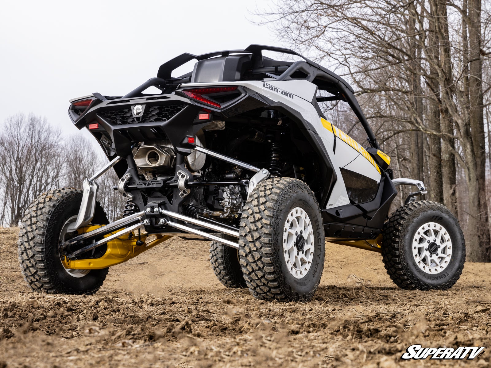 CAN-AM MAVERICK R BILLET ALUMINUM HEX RADIUS ARMS-Radius Arms-Super ATV-Radius Arms + Nut Weld Plate-Black Market UTV
