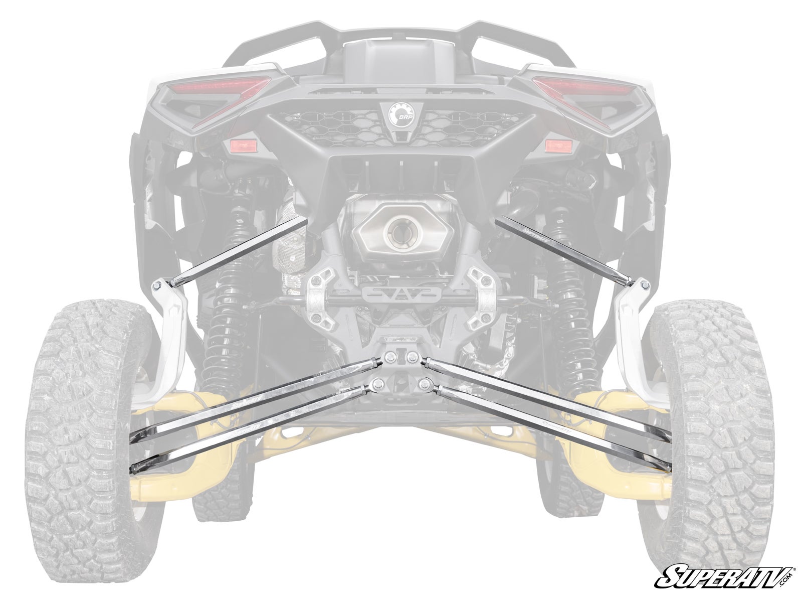 CAN-AM MAVERICK R BILLET ALUMINUM HEX RADIUS ARMS-Radius Arms-Super ATV-Radius Arms + Nut Weld Plate-Black Market UTV