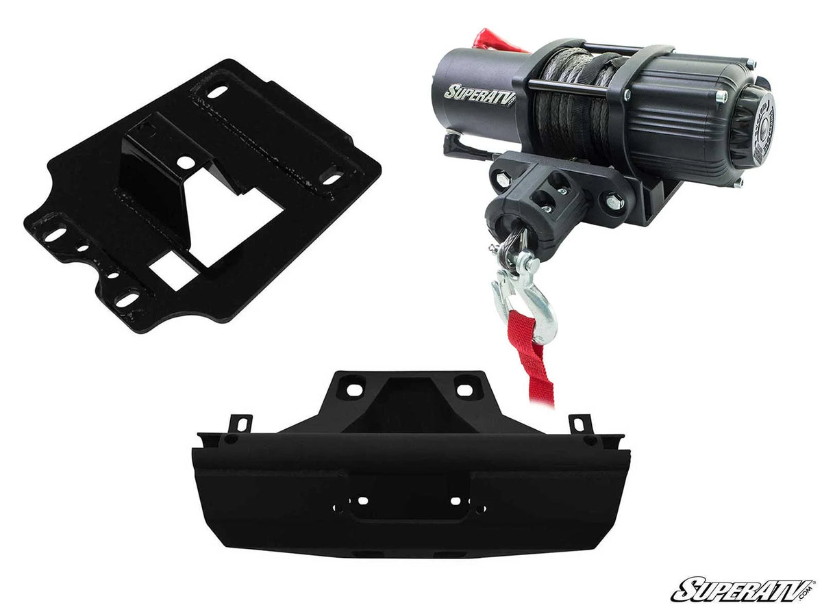 CAN-AM MAVERICK X3 WINCH MOUNT PLATE KIT-Winch Mount-Super ATV-64 inch Wide-No just the Winch Mount Plate-3500 lb.-Black Market UTV