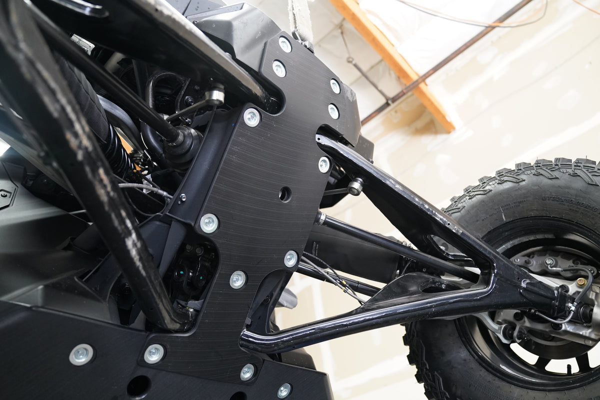 Can-Am Maverick R UHMW Skid Plate-Skid Plates-Factory UTV-Maverick R-1/2"-No X-Brace-Black Market UTV