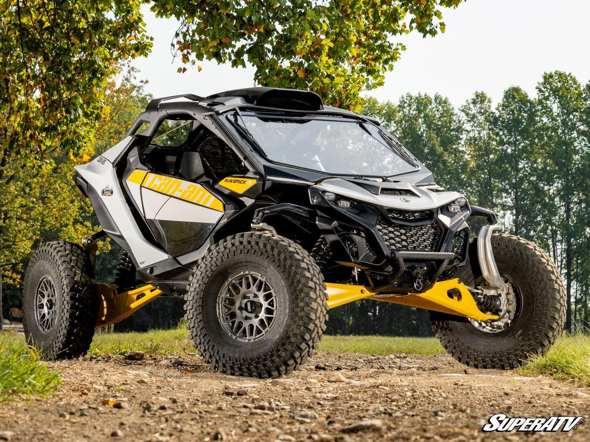 Can-Am Maverick R Glass Windshield-Windshield-Super ATV-Driver &amp; Passenger Side Wipers-Black Market UTV