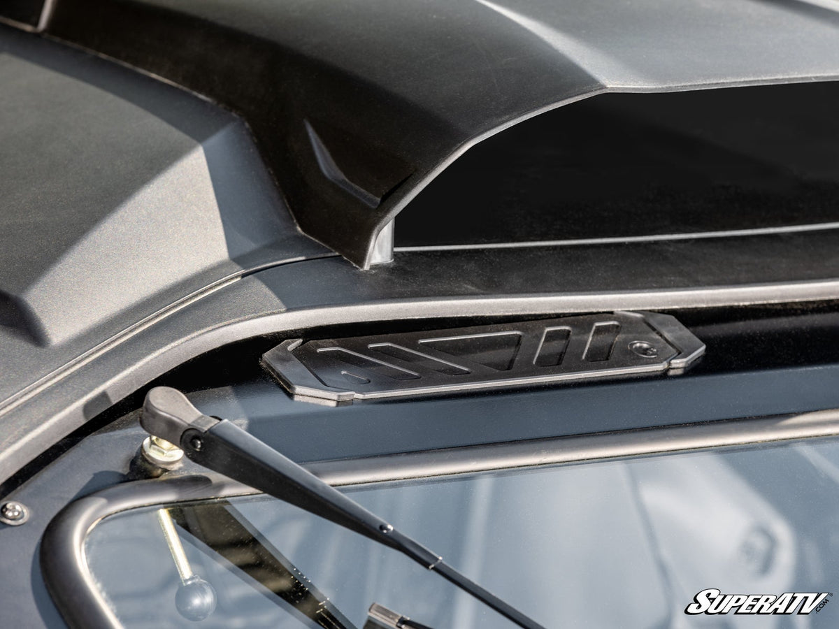 Can-Am Maverick R Glass Windshield-Windshield-Super ATV-Driver &amp; Passenger Side Wipers-Black Market UTV