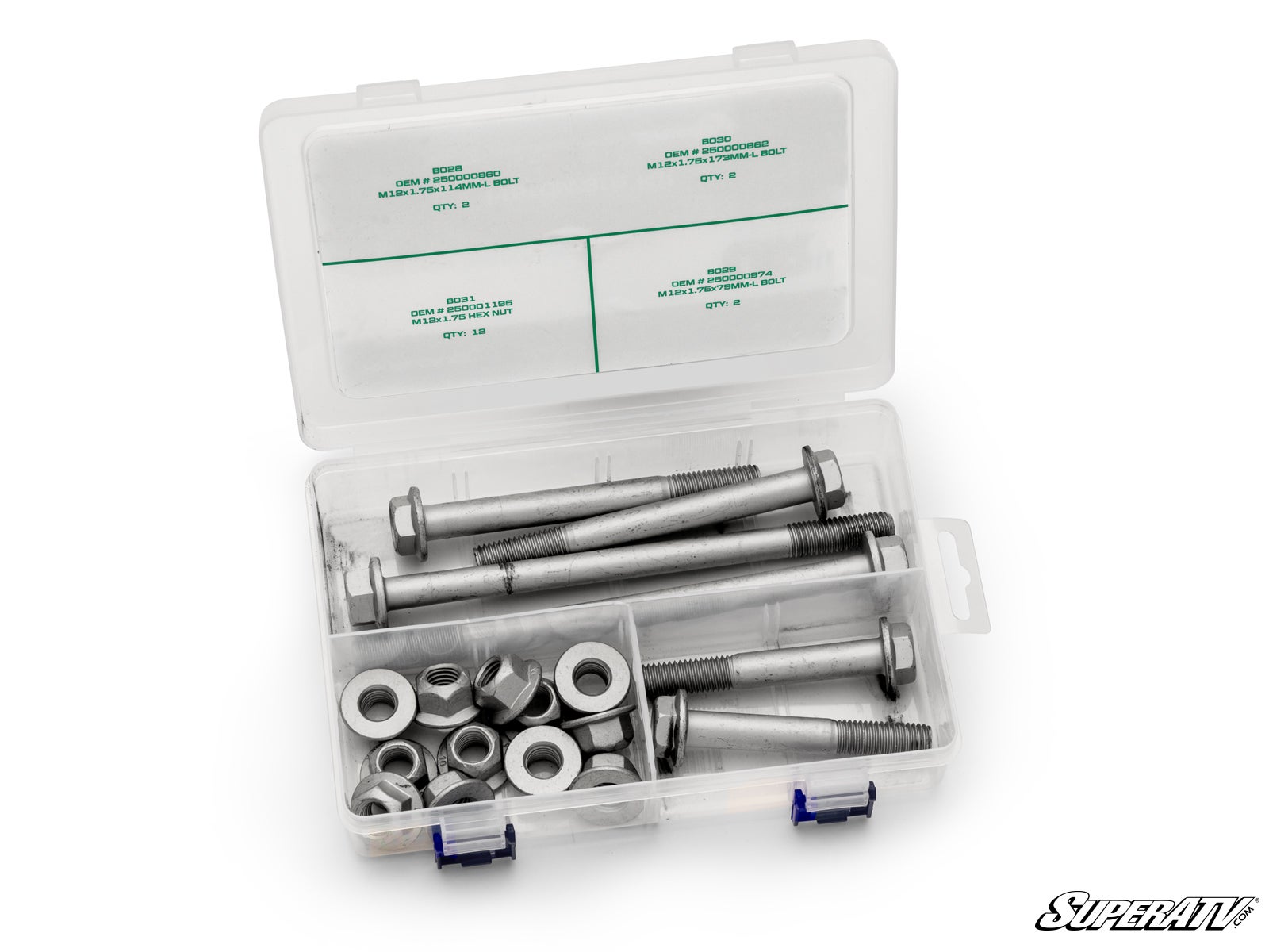 Up & Running Can-Am Maverick X3 Suspension Bolt Kit-Rear Bolt Kit-Super ATV-Front A-Arm Kit-Black Market UTV