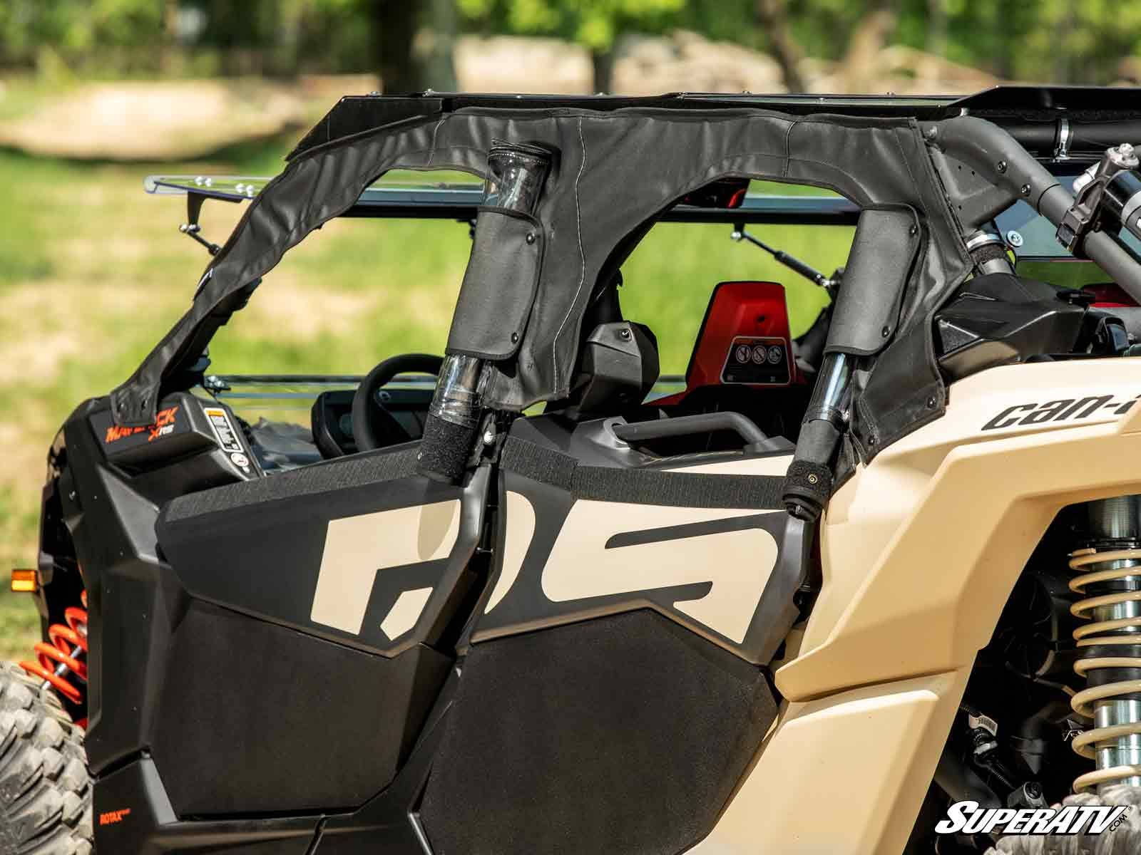 CAN-AM MAVERICK X3 MAX PRIMAL SOFT CAB ENCLOSURE UPPER DOORS-Doors-Super ATV-NO-Black Market UTV