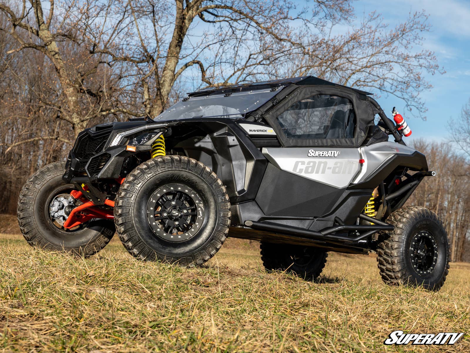 CAN-AM MAVERICK X3 PRIMAL SOFT CAB ENCLOSURE UPPER DOORS-Doors-Super ATV-Upgrade to Premium Framed Doors-No-Black Market UTV