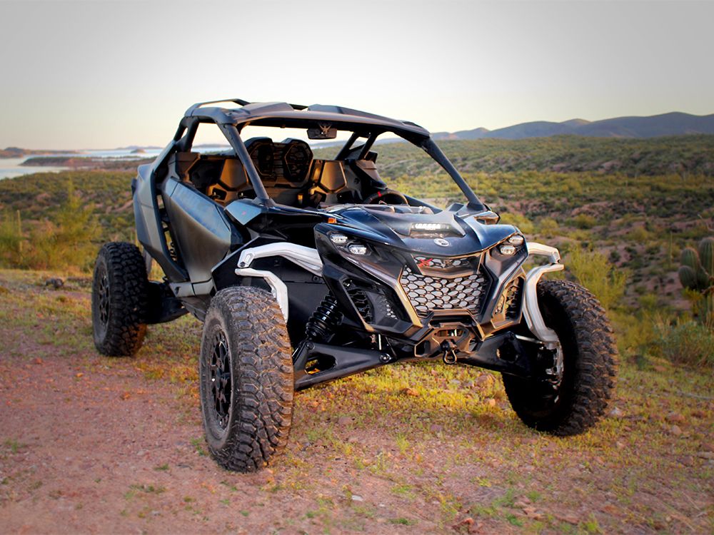 CAN-AM Maverick R - Hood Mount Light Bar-Black Market UTV Dealer-Linear-6 Elite-No Wiring Kit-Black Market UTV