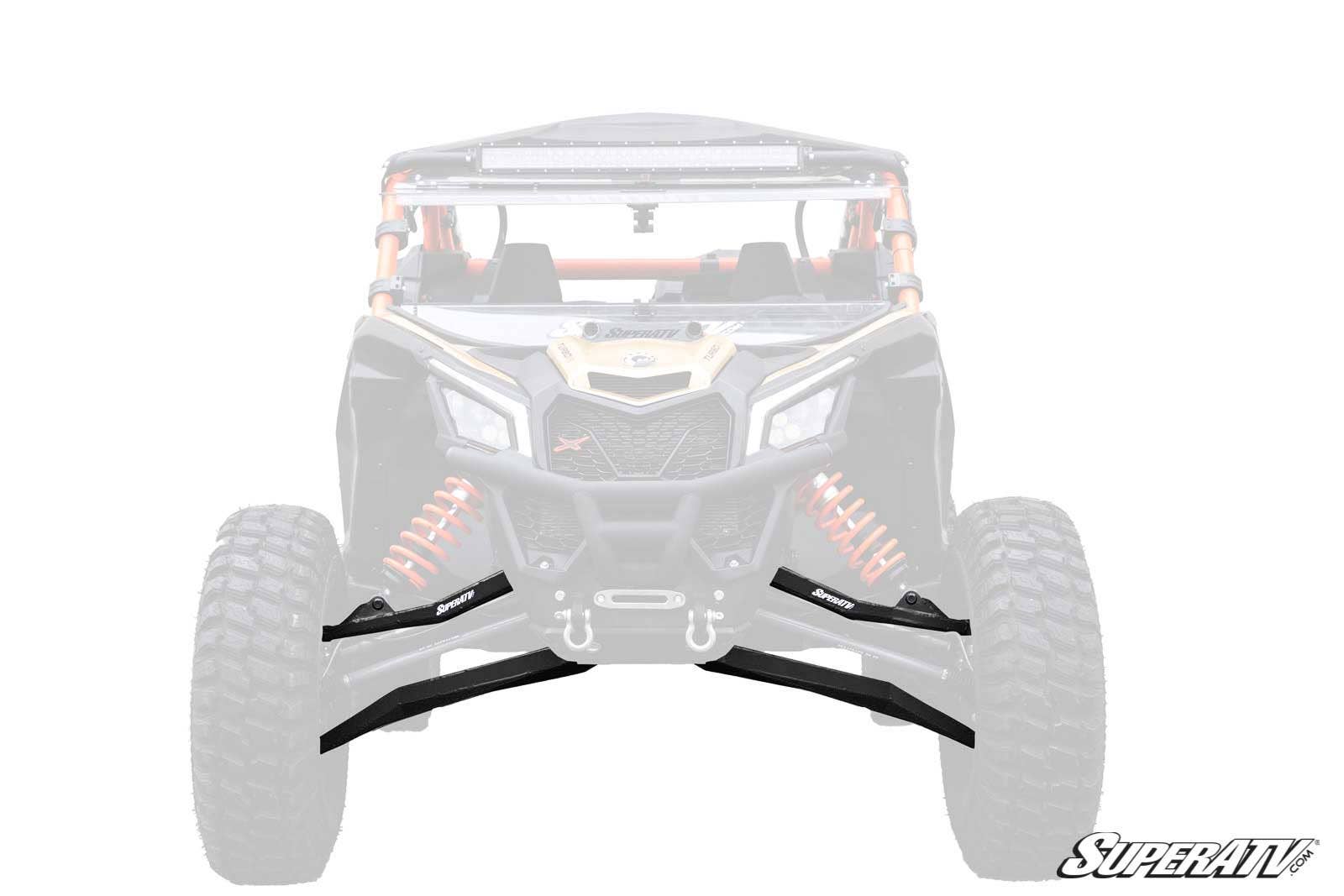 Can-Am Maverick X3 High Clearance Boxed Front A-Arms-Super ATV-72 inch Wide-Super Duty 300M-Black Market UTV
