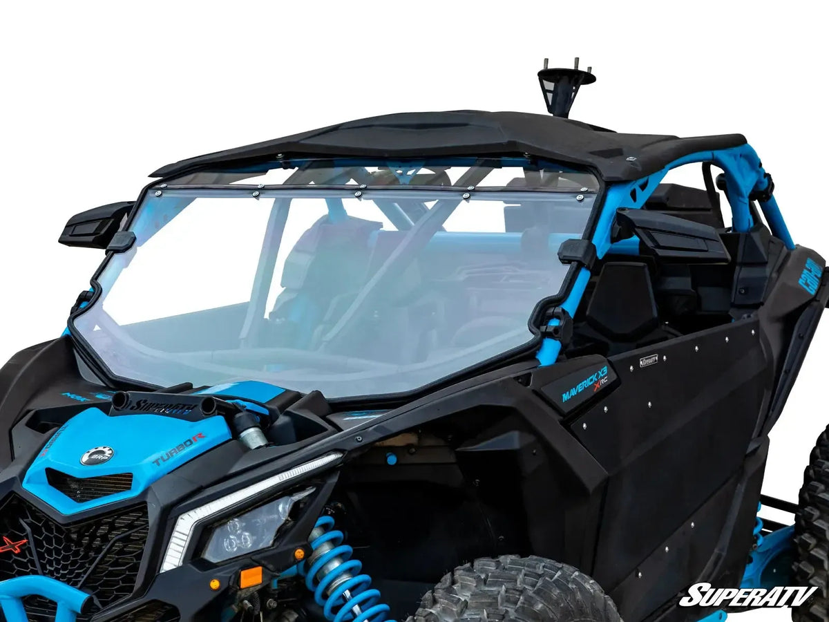 CAN-AM MAVERICK X3 FULL WINDSHIELD-Windshield-Super ATV-Yes-Standard Polycarbonate - Clear-Black Market UTV