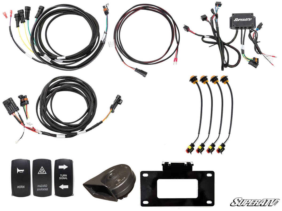 Can-Am Maverick X3 Plug &amp; Play Turn Signal Kit-Mounts-Super ATV-Deluxe Plug and Play-Black Market UTV