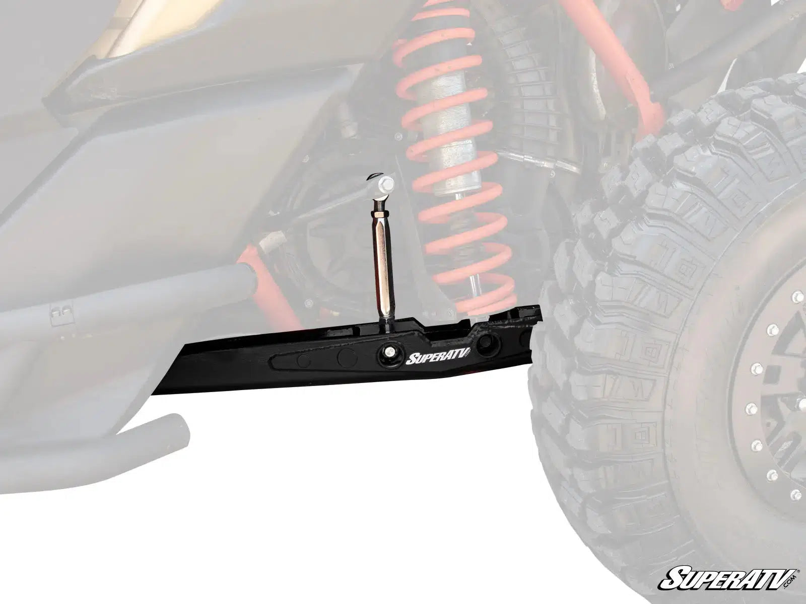 CAN-AM MAVERICK X3 72" REAR TRAILING ARMS-Radius Rods-Super ATV-72 inch Wide-Red-Black Market UTV