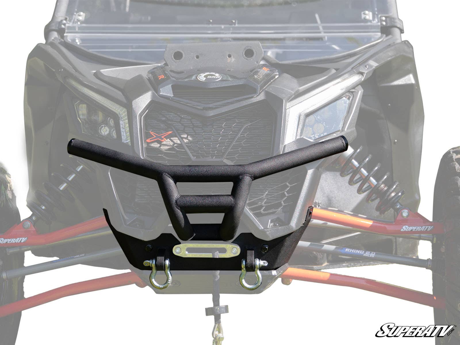 CAN-AM MAVERICK X3 WINCH READY FRONT BUMPER-Bumper-Super ATV-2500 lb.-Black Market UTV