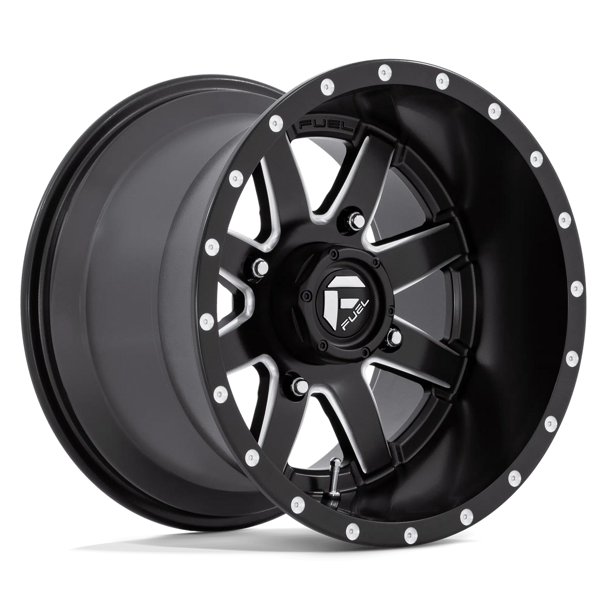 FUEL WHEELS MAVERICK-Wheels-Fuel Wheels-MATTE BLACK MILLED-15&quot; diameter - 15X10 0mm offset - 4X137 bolt pattern-Black Market UTV