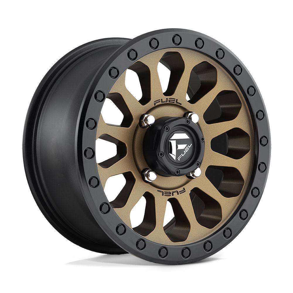 FUEL WHEELS VECTOR UTV-Wheels-Fuel Wheels-Bronze w/ Black Ring-14&quot; diameter - 14X7 38mm offset - 4X137 bolt pattern-Black Market UTV