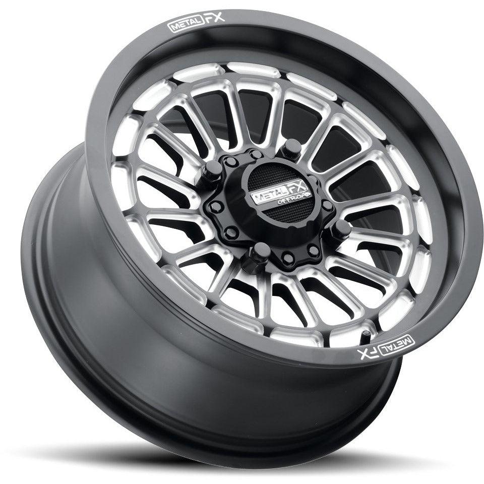 DELTA WHEEL (SATIN BLACK CONTRAST CUT)-Wheels-Metal FX Offroad-15x7 (25mm)-4x137-Black Market UTV