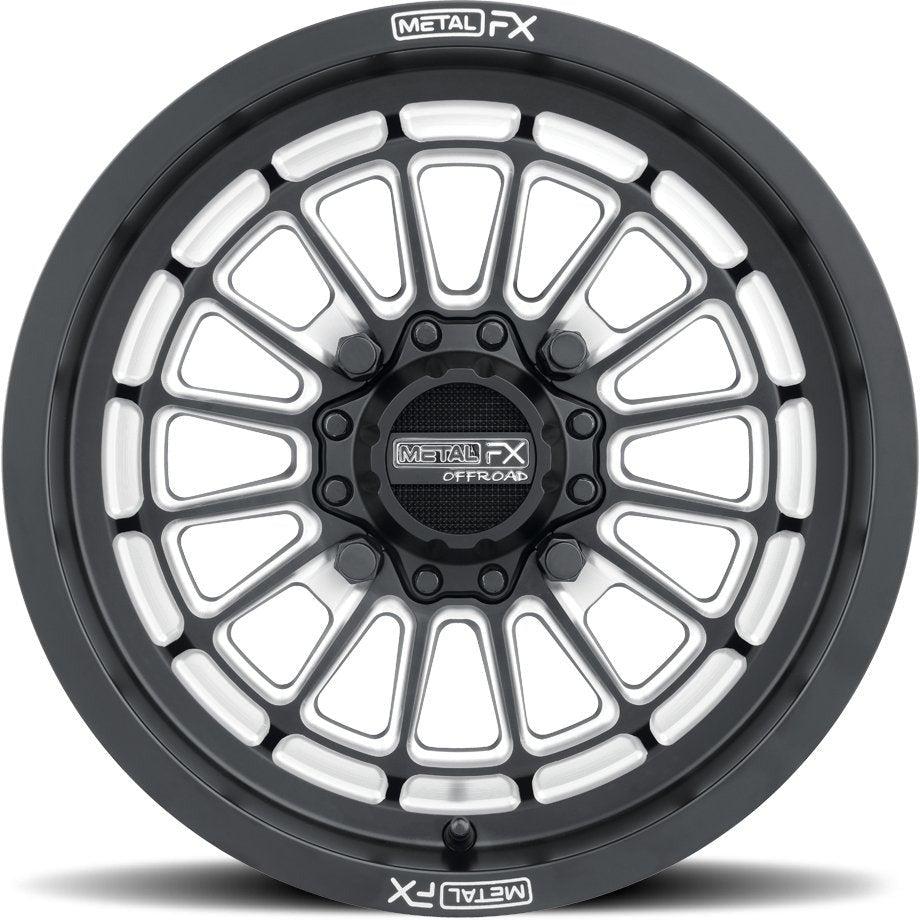 DELTA WHEEL (SATIN BLACK CONTRAST CUT)-Wheels-Metal FX Offroad-15x7 (25mm)-4x137-Black Market UTV