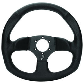 Dragonfire Racing Vinyl D Steering Wheel 0" Offset Iron Series-Steering Wheel-Dragonfire Racing-Black Market UTV