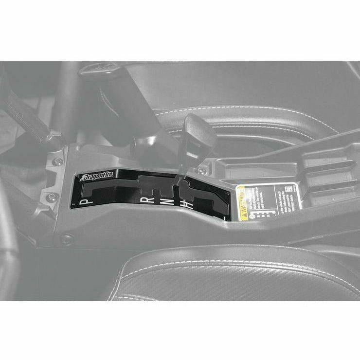 Dragonfire Racing - SHIFTER PLATE for CAN AM X3-Shifter Gate-Dragonfire Racing-Black-Black Market UTV