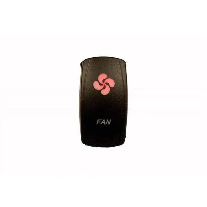 LASER-ETCHED DUAL LED FAN ON/OFF SWITCH-Switch-Dragonfire Racing-Red-Black Market UTV