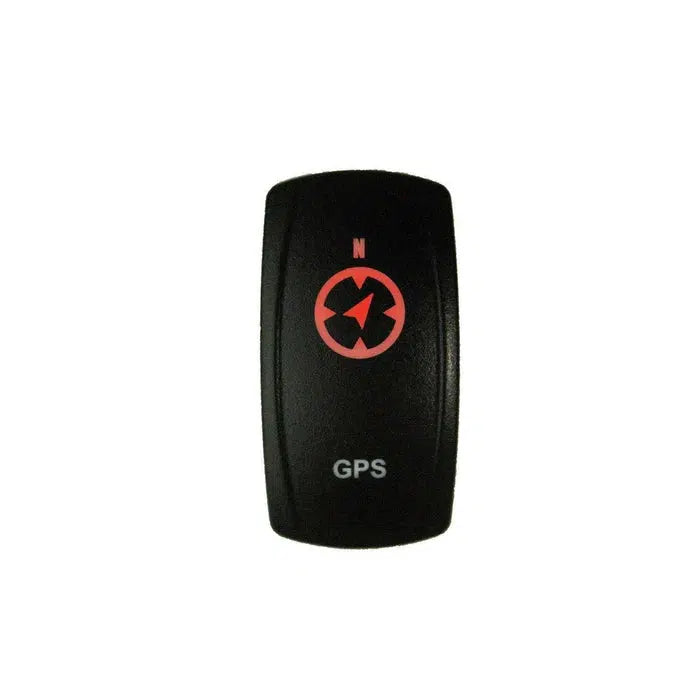 LASER-ETCHED DUAL LED GPS ON/OFF SWITCH-Switch-Dragonfire Racing-Red-Black Market UTV