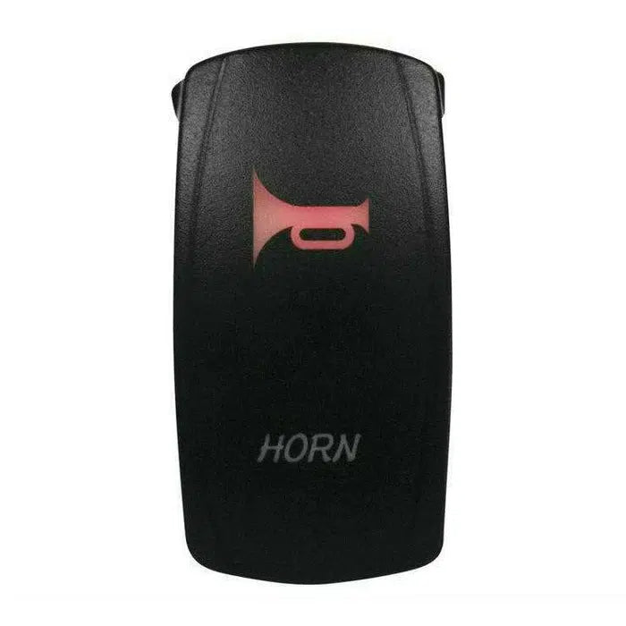 LASER-ETCHED DUAL LED HORN ON/OFF SWITCH-Switch-Dragonfire Racing-Red-Black Market UTV