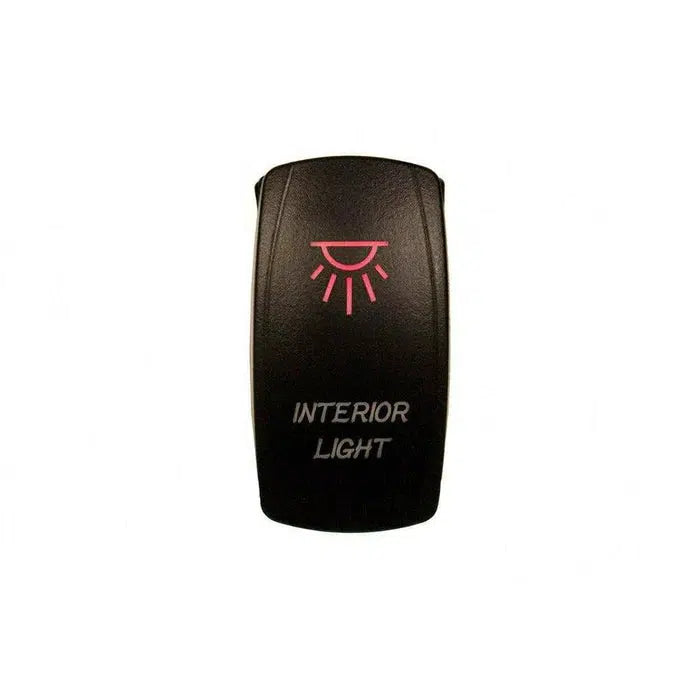 LASER-ETCHED DUAL LED INTERIOR LIGHT ON/OFF SWITCH-Switch-Dragonfire Racing-Red-Black Market UTV