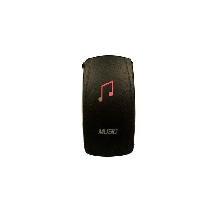 LASER-ETCHED DUAL LED MUSIC ON/OFF SWITCH-Switch-Dragonfire Racing-Black Market UTV