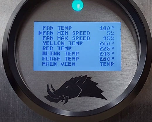 3.2 Dimmable Infrared Belt Temp Gauge-Belt Temp Gauge-Razorback-Snowmobile (5ft)-Silver-Do Not Need-Black Market UTV