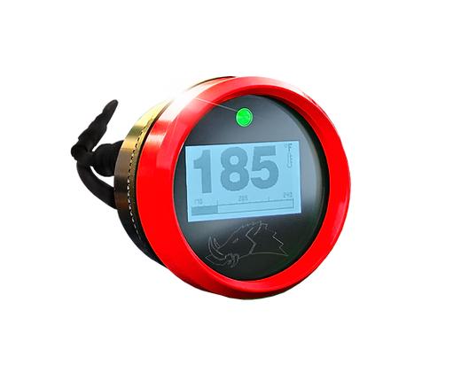 3.2 BLACKOUT Dimmable Engine Temperature Gauge-Belt Temp Gauge-Razorback-15ft (4 Seater)-Molten Red-Do Not Need-Black Market UTV