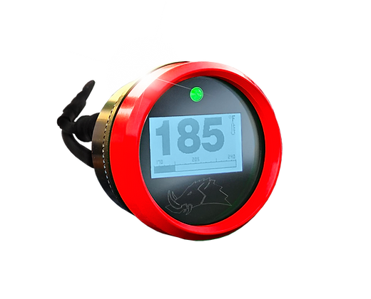 3.2 BLACKOUT Dimmable Infrared Belt Temp Gauge-Belt Temp Gauge-Razorback-15ft (4 Seater)-Molten Red-No Not Needed-Black Market UTV