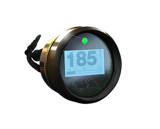 3.2 BLACKOUT Dimmable Engine Temperature Gauge-Belt Temp Gauge-Razorback-15ft (4 Seater)-Obsidian Black-Do Not Need-Black Market UTV