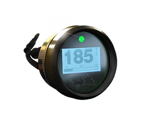 3.2 BLACKOUT Dimmable Engine Temperature Gauge-Belt Temp Gauge-Razorback-15ft (4 Seater)-Obsidian Black-Do Not Need-Black Market UTV